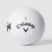 3x Callaway Warbird "Bandit"-Design Golfball (Logo)