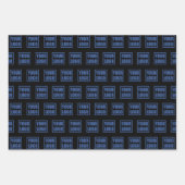 3x-Folien für Firmenlogos Geschenkpapier Set (Vorderseite 3)