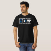 3XCOMP T - Shirt für Männer - Schwarz (Vorne ganz)