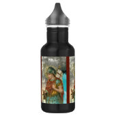 3xSt. Florian mit Eimer (Rauch; M 019) Edelstahlflasche (Links)