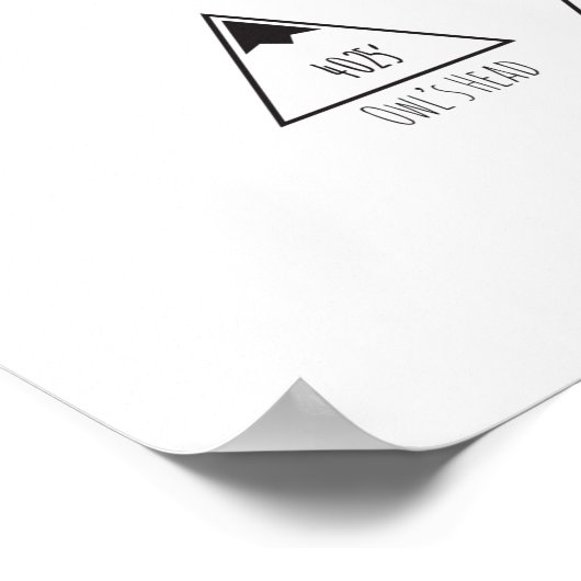 4000 NH Peak Challenge Color in Poster (Ecke)