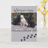 4004 Boss's Day Hunde, alle von uns Karte (Gelbe Blume)