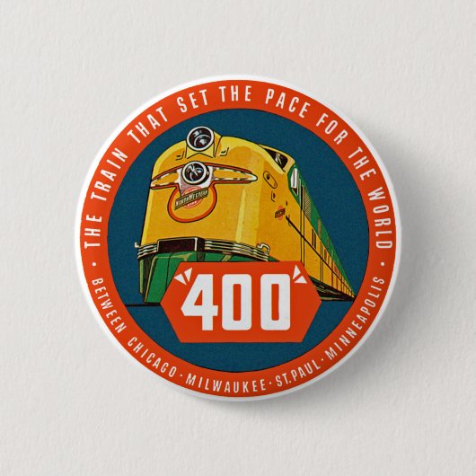 400 ~ "Der Zug, der das Pace Set" Button (Vorderseite)