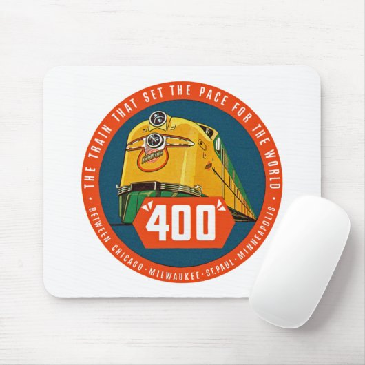 400 ~ "Der Zug, der das Pace Set" Mousepad (Mit Mouse)