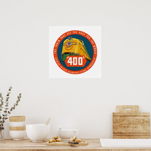 400 ~ "Der Zug, der das Pace Set" Poster (Küche)