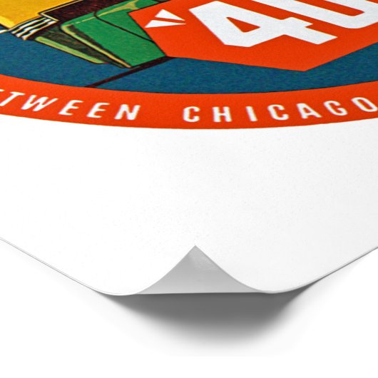 400 ~ "Der Zug, der das Pace Set" Poster (Ecke)