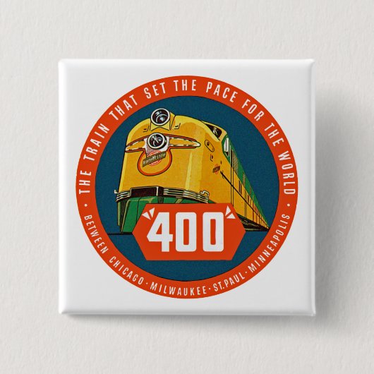 400 ~ "Der Zug, der das Tempo vorgibt" Button (Vorderseite)