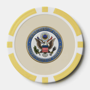 [400] Emblem des U.S. Department of Staat (DoS) [3 Pokerchips