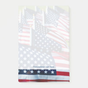 400 Flaggen, die stolz auf einem Gebiet Post-it Klebezettel