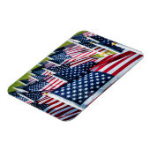 400 Flaggen, die stolz in einem Feld schwingen Magnet (Linke Seite)