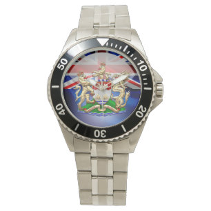 [400] Hongkong Historischer Wappen 1959-1997 Armbanduhr