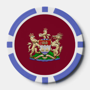 [400] Hongkong Historischer Wappen 1959-1997 Pokerchips