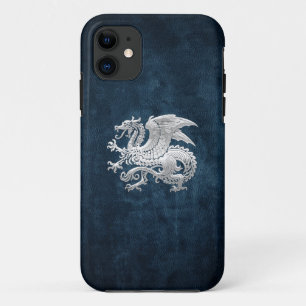 [400] Isländischer Drache, Landvættir [Silber] iPhone 11 Hülle