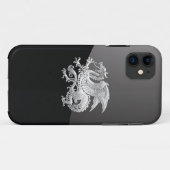 [400] Isländischer Drache, Landvættir [Silber] Case-Mate iPhone Hülle (Rückseite (Horizontal))