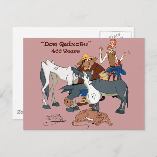400 Jahre Don Quixote @QUIXOTEdotTV Postkarte (Vorne/Hinten)
