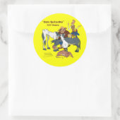 400 Jahre Don Quixote @QUIXOTEdotTV Runder Aufkleber (Tasche)