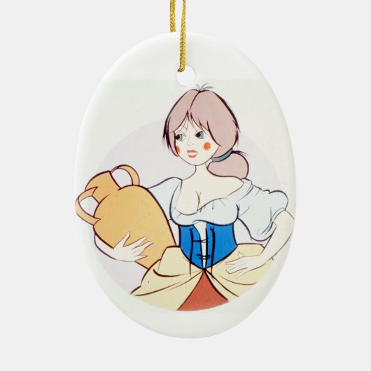 400 Jahre mit Dulcinea&Don Quixote @QUIXOTEdotTV Keramik Ornament (Hinten)