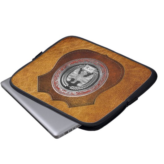 [400] Kaiseradler Silver Laptopschutzhülle (Vorne Knopf)