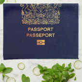 [400] Kanadischer Passport Geschirrtuch (Gefaltet)
