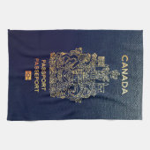 [400] Kanadischer Passport Geschirrtuch (Horizontal)