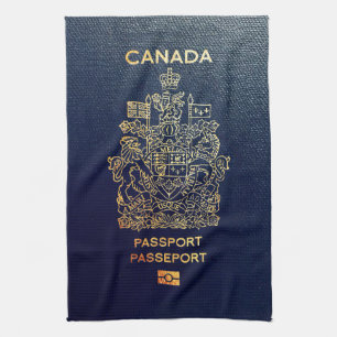 [400] Kanadischer Passport Geschirrtuch