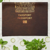 [400] Kanadischer Passport Geschirrtuch (Gefaltet)