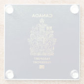 [400] Kanadischer Passport Glasuntersetzer (Rückseite)