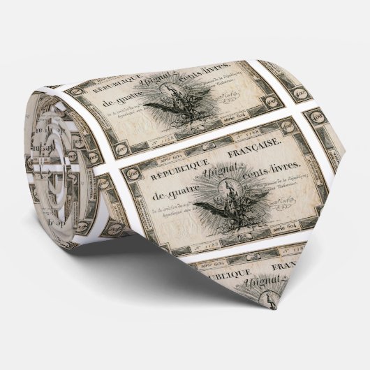 400 Livre-Französische Revolution Assignat Krawatte (Gerollt)