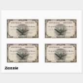 400 Livres Französische Revolution Auftrag Bank No Rechteckiger Aufkleber (Blatt)