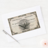400 Livres Französische Revolution Auftrag Bank No Rechteckiger Aufkleber (Umschlag)