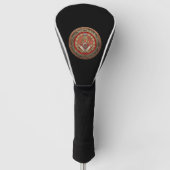 [400] Master Mason - Gold Square & Compasses Golf Headcover (Vorderseite)
