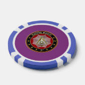 [400] Master Mason - Platz und Kompasse 3. Stufe Pokerchips (Einzeln)