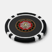 [400] Master Mason - Platz und Kompasse 3. Stufe Pokerchips (Einzeln)