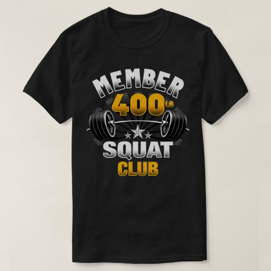400 Pound Squat Club  T-Shirt (Design vorne)