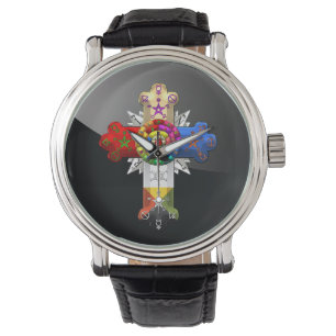 [400] Rosiges Kreuz (Rose Croix) Armbanduhr
