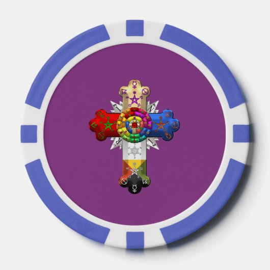 [400] Rosy Cross (Rose Croix) Pokerchips (Vorderseite)