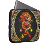 [400] Rote und Gelbe Drachen Laptopschutzhülle (Vorne Rechts)