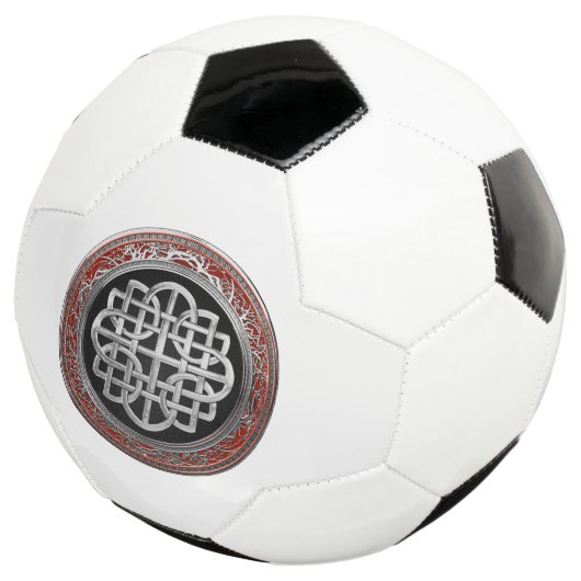[400] Sacred Celtic Silver Knot Cross Fußball (Dreiviertel)