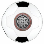 [400] Sacred Celtic Silver Knot Cross Fußball (Vorderseite)