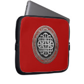 [400] Sacred Celtic Silver Knot Cross Laptopschutzhülle (Vorne Rechts)
