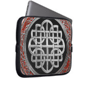 [400] Sacred Celtic Silver Knot Cross Laptopschutzhülle (Vorne Rechts)