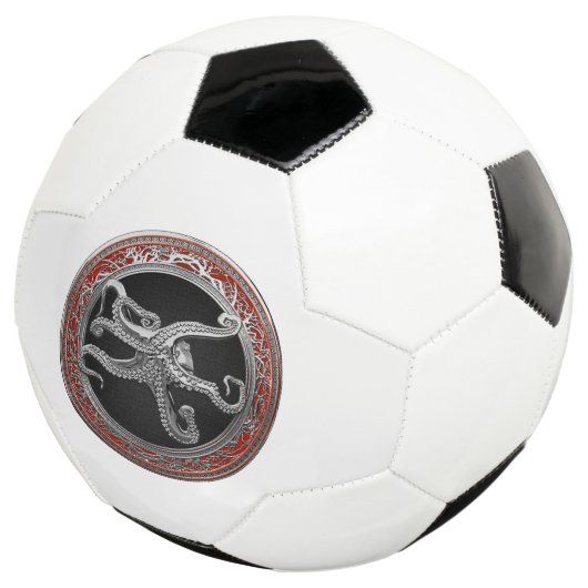 [400] Sacred Silver Octopus in Defensive Posture Fußball (Dreiviertel)