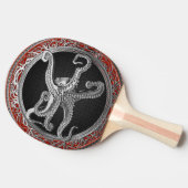 [400] Sacred Silver Octopus in Defensive Posture Tischtennis Schläger (Seitenansicht)