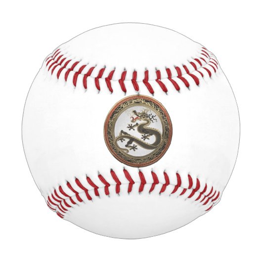 [400] Schwarzer und Gold Heiliger Ostdrache Baseball (Vorderseite)