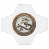 [400] Schwarzer und Gold Heiliger Ostdrache Fußball (Flach)