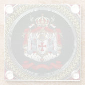[400] Tempelwappen der Ritter Glasuntersetzer (Rückseite)