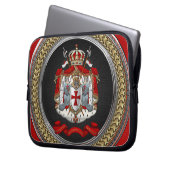 [400] Tempelwappen der Ritter Laptopschutzhülle (Vorderseite Links)