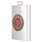 [400] Vegvisir - Viking Gold Magic Runic Compass Flachmann (Links)