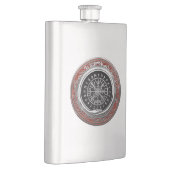 [400] Vegvisir - Viking Silver Magic Runic Compass Flachmann (Rechts)