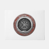 [400] Vegvisir - Viking Silver Magic Runic Compass Fußmatte (Vorderseite)